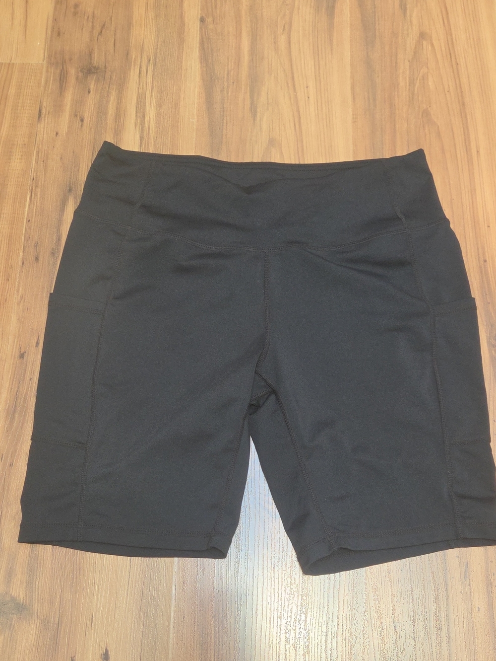 Baleaf Black High-Rise Bike Shorts with Side Pockets